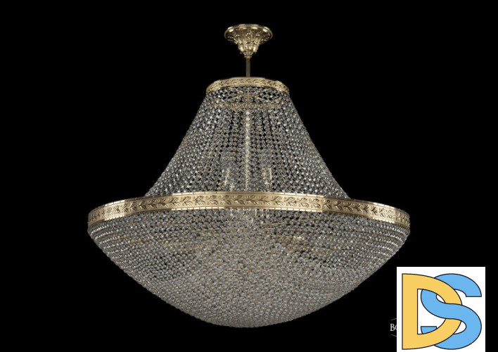 Люстра на штанге Bohemia Ivele Crystal 19321/H1/90IV G