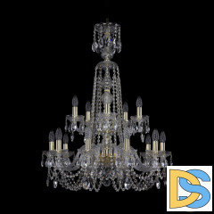 Подвесная люстра Bohemia Ivele Crystal 1402/10+5/240/XL-90/2d G