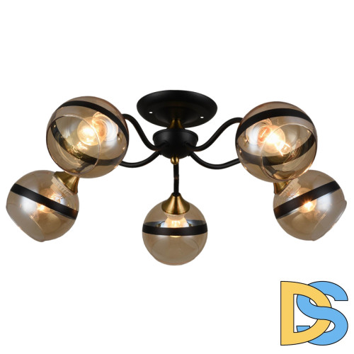 Потолочная люстра IMEX MD.3595-5-S COFFEE+FGD