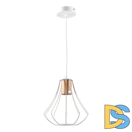 Подвесной светильник IMEX MD.9052-1-P-WH+WOOD