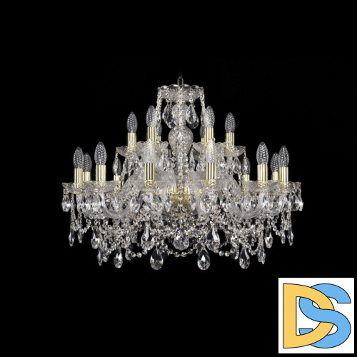Подвесная люстра Bohemia Ivele Crystal 1411/12+6/240 G