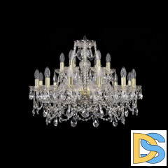 Подвесная люстра Bohemia Ivele Crystal 1411/12+6/240 G