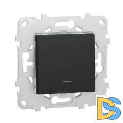 Переключатель одноклавишный с подсветкой Schneider Electric Unica New NU520354N