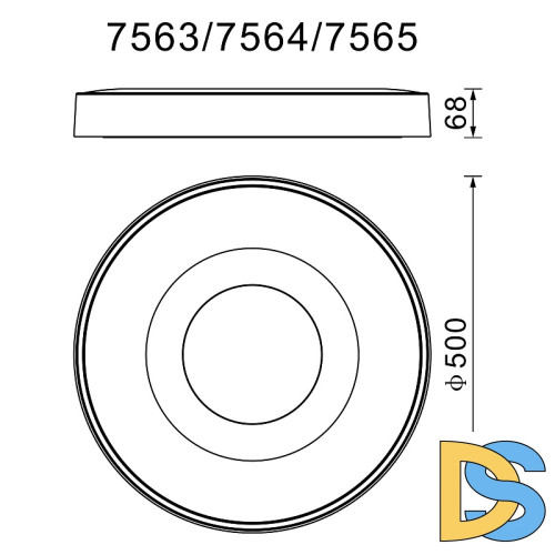 Потолочный светильник Mantra Coin 7565
