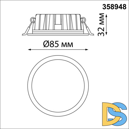 Встраиваемый светильник Novotech Lante 358948
