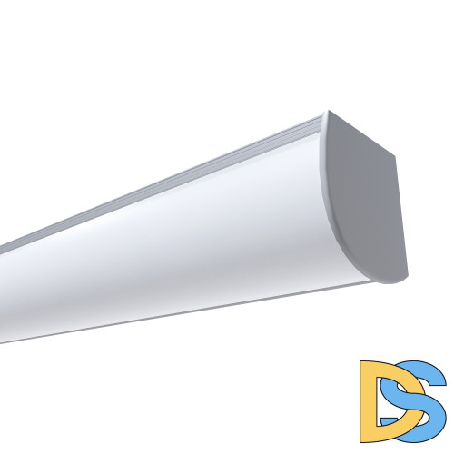 Профиль угловой накладной Apeyron ширина ленты до 10мм (рассеиватель, заглушки - 2шт) 08-04