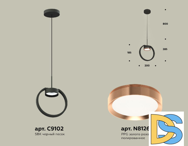 Подвесной светильник Ambrella Light Traditional (C9102, N8126) XB9102104