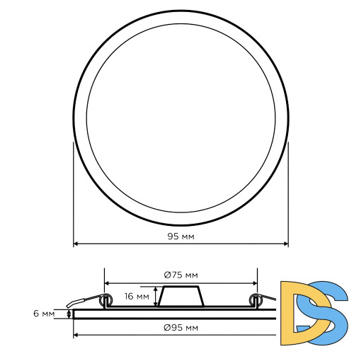 Встраиваемая светодиодная панель Apeyron 06-16