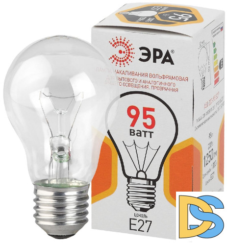 Лампа накаливания Эра E27 95W A50 95-230-Е27-CL Б0039124