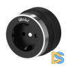 Розетка с заземлением Werkel Vintage (черный матовый W5871051