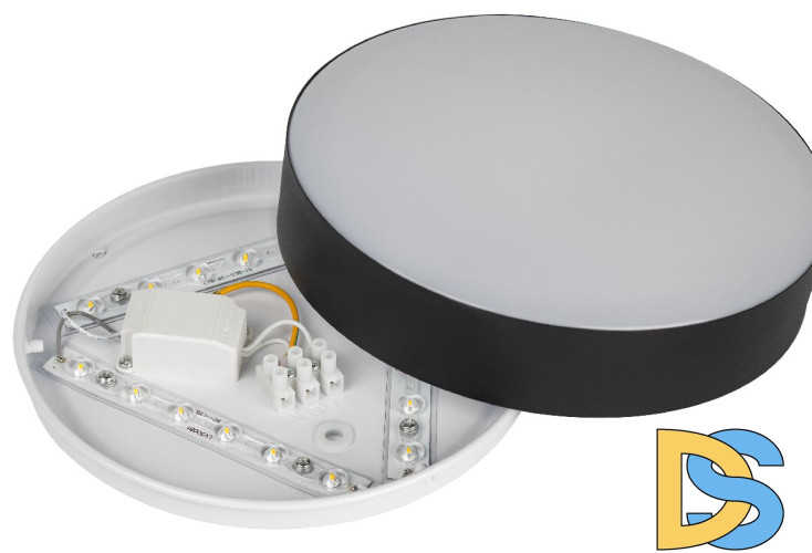 Потолочный светильник Эра Relict 22 SPB-6-20 4К BK Б0059508