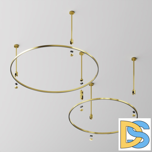 Шинопровод магнитный круглый Maytoni Flarity TRX154-R-D800-BS