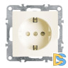 Розетка Stekker Эрна c/з 16A 250V с защитной шторкой слоновая кость PST16-9110-02 39328