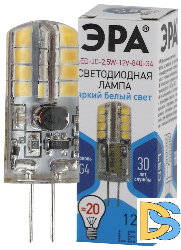 Лампа светодиодная Эра G4 2,5W 4000K LED JC-2,5W-12V-840-G4 Б0033192