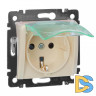 Розетка 2К+З Legrand Valena 16A 250V с/з со шторками крышкой винтовой зажим немецкий стандарт слоновая кость 774120