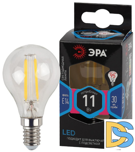 Лампа светодиодная Эра E14 11W 4000K F-LED P45-11w-840-E14 Б0047014