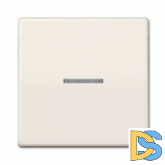 Выключатель Jung AS 500 одноклавишный проходной с подсветкой Слоновая кость