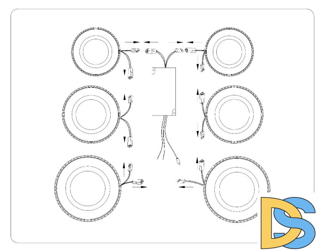 Потолочная люстра Ambrella Light Acrylica Original FA8874