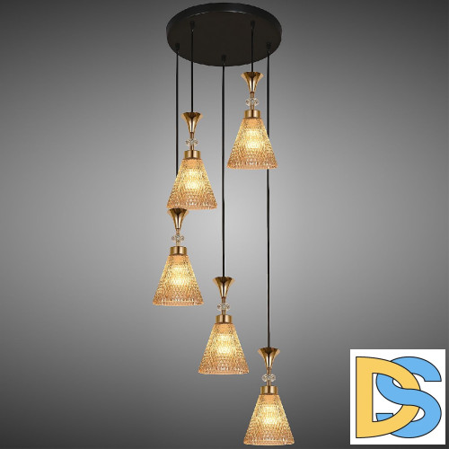 Подвесная люстра Reluce 02005-0.9-05  AMBER