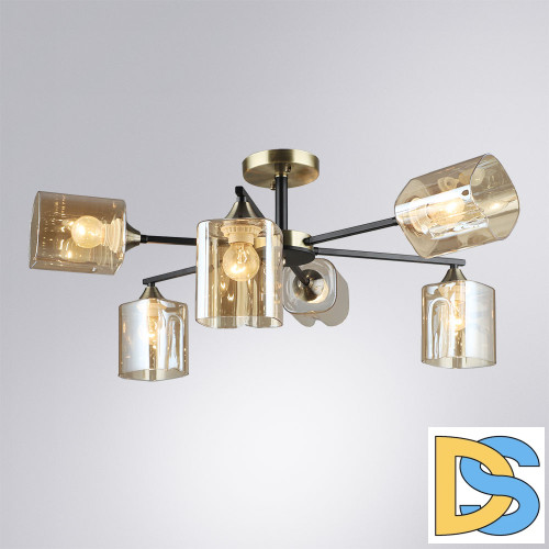 Люстра на штанге Arte Lamp Merci A4185PL-6BK