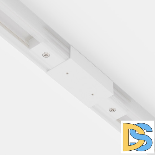 Прямой коннектор питания с вводом питания Maytoni Technical Single phase track system Unity белый TRA001CB-11W