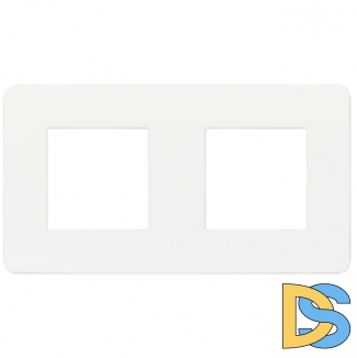 Рамка 2-я, Белая/Белая, Schneider Electric Unica Studio New