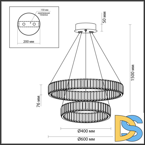 Подвесная люстра Odeon Light Vekia 5015/60L