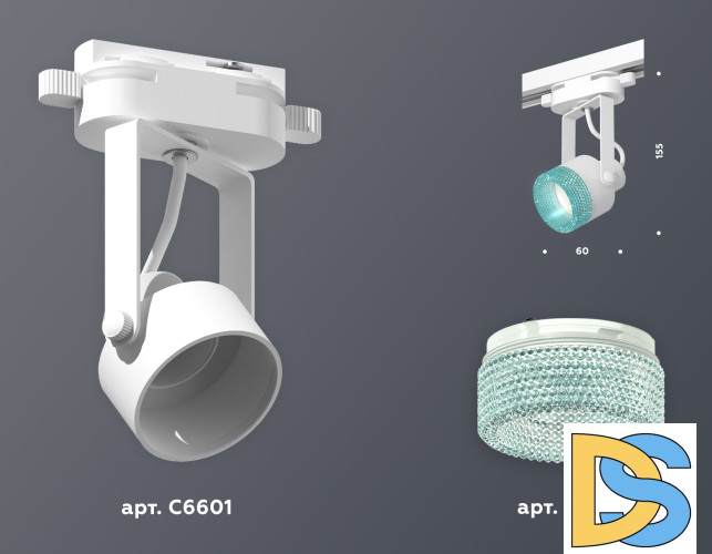 Трековый однофазный светильник Ambrella Light Track System XT6601063 (C6601, N6153)