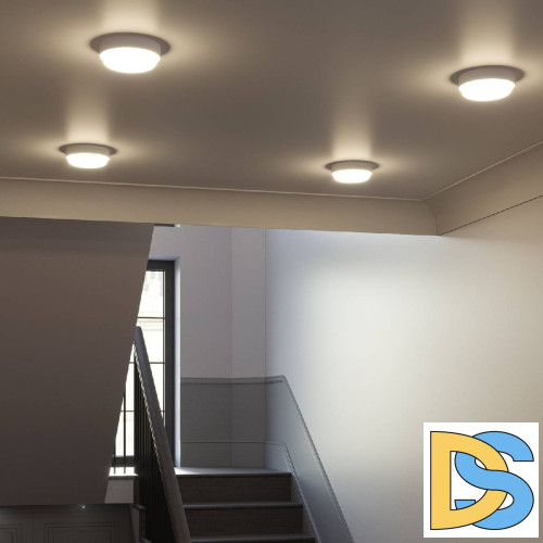 Настенно-потолочный светодиодный светильник Gauss Eco IP65 126418212-S