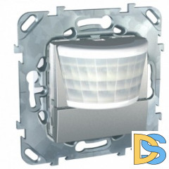 Датчик движения 2300Вт с ручн.упр. 3-х проводная схема, реле, Алюминий, серия UNICA TOP/CLASS, Schneider Electric