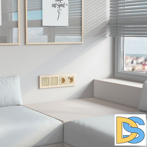 Рамка на 4 поста Werkel AluMax 4690389204128 W0043511 a066336