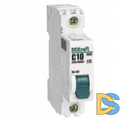 Автоматический выключатель DEKraft ВА-101 1P 10А 4.5кА, 11053DEK