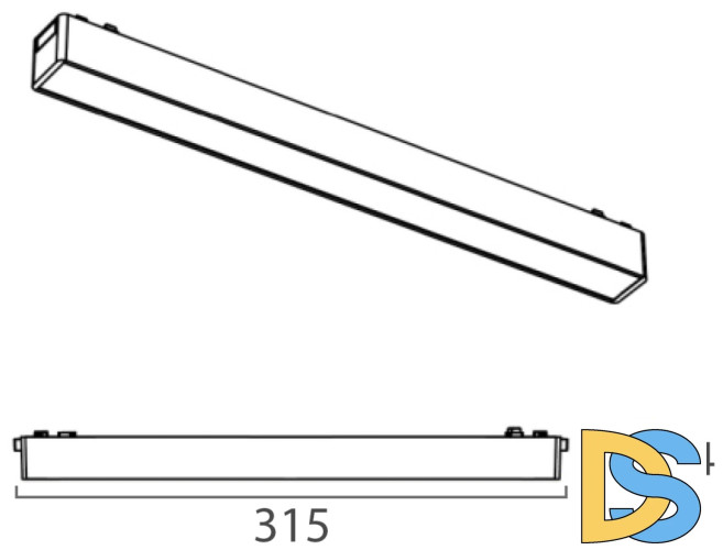 Трековый магнитный светильник Italline Kreator IT09-9012 black 3000K