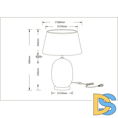 Настольная лампа Arte Lamp Sarin A4061LT-1PB