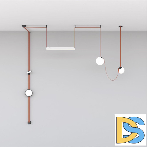 Трековый однофазный светильник Denkirs Belty Orb DK5553-BK