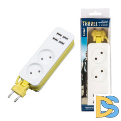 Удлинитель Uniel S-CT2-1,5U WHITE/GREEN UL-00011134