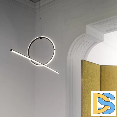 Подвесной светодиодный светильник iLedex Zoom 10339P/A2-35W-3000K BK-WH