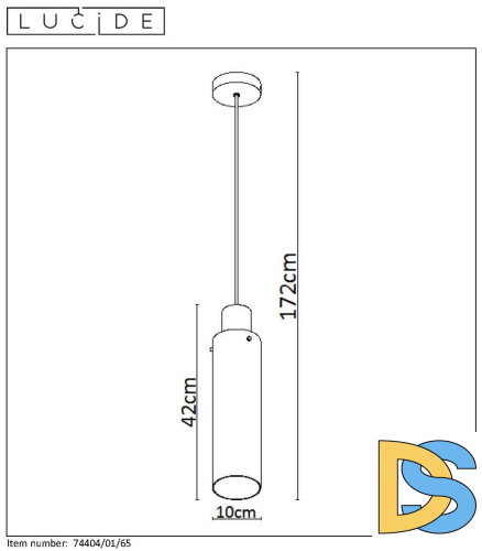 Подвесной светильник Lucide ORLANDO 74404/01/65