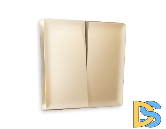 Лицевая панель для выключателя двухклавишного Ambrella Volt Alfa AP6030