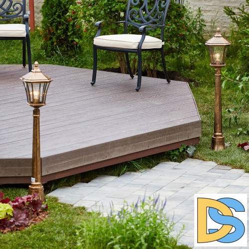 Уличный светильник Elektrostandard Virgo F черное золото 4690389064869