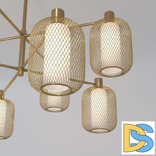 Люстра на штанге Eurosvet Voile 30192/8 золото a069159