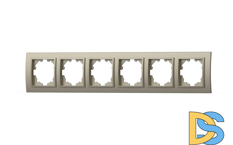 Рамка шестиместная ELBI Zena 500-011400-252