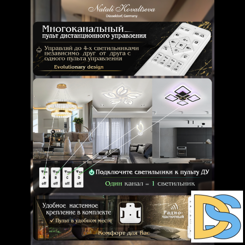 Потолочная люстра Natali Kovaltseva Cascade LED LAMPS 81159
