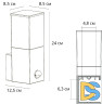 Уличный настенный светильник Arte Lamp Plate A3711AL-1BK