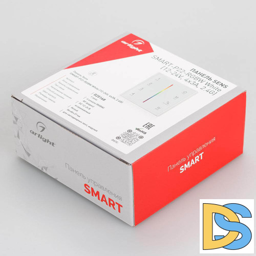 Панель Arlight Sens Smart-P22-RGBW White (12-24V, 4x3A, 2.4G) 025168