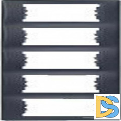 Рамка 5-ая (пятерная) вертикальная, Графит, серия Sedna, Schneider Electric