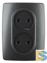 Розетка 2x2P Эра 12-2107-05 Б0031242