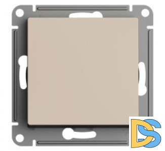 Выключатель 1-клавишный, Песочный, серия Atlas Design, Schneider Electric