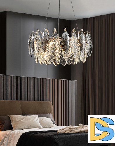 Подвесная люстра Delight Collection D8011P/R-600 gold/smoky