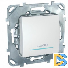 Диммер нажимной (кнопочный) 400Вт для л/н и эл.трансф., Белый, серия Unica, Schneider Electric